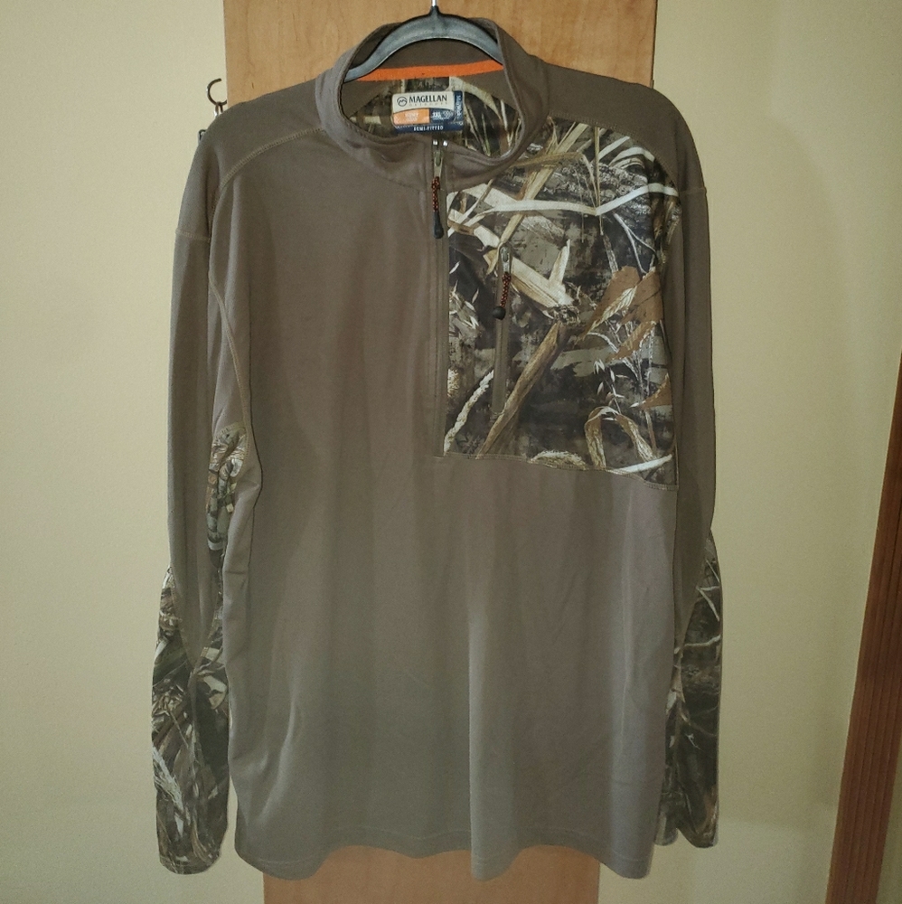 Magellan Outdoors 1/4 zip Pullover Hunt Gear 2xl